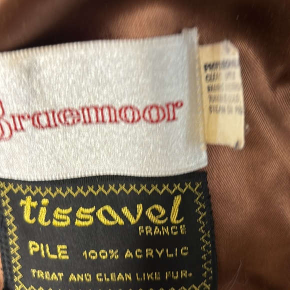 Vintage Tissavel of France Braemoor Pile 100% Acrylic Faux brown Fur NICE - Picture 10 of 15